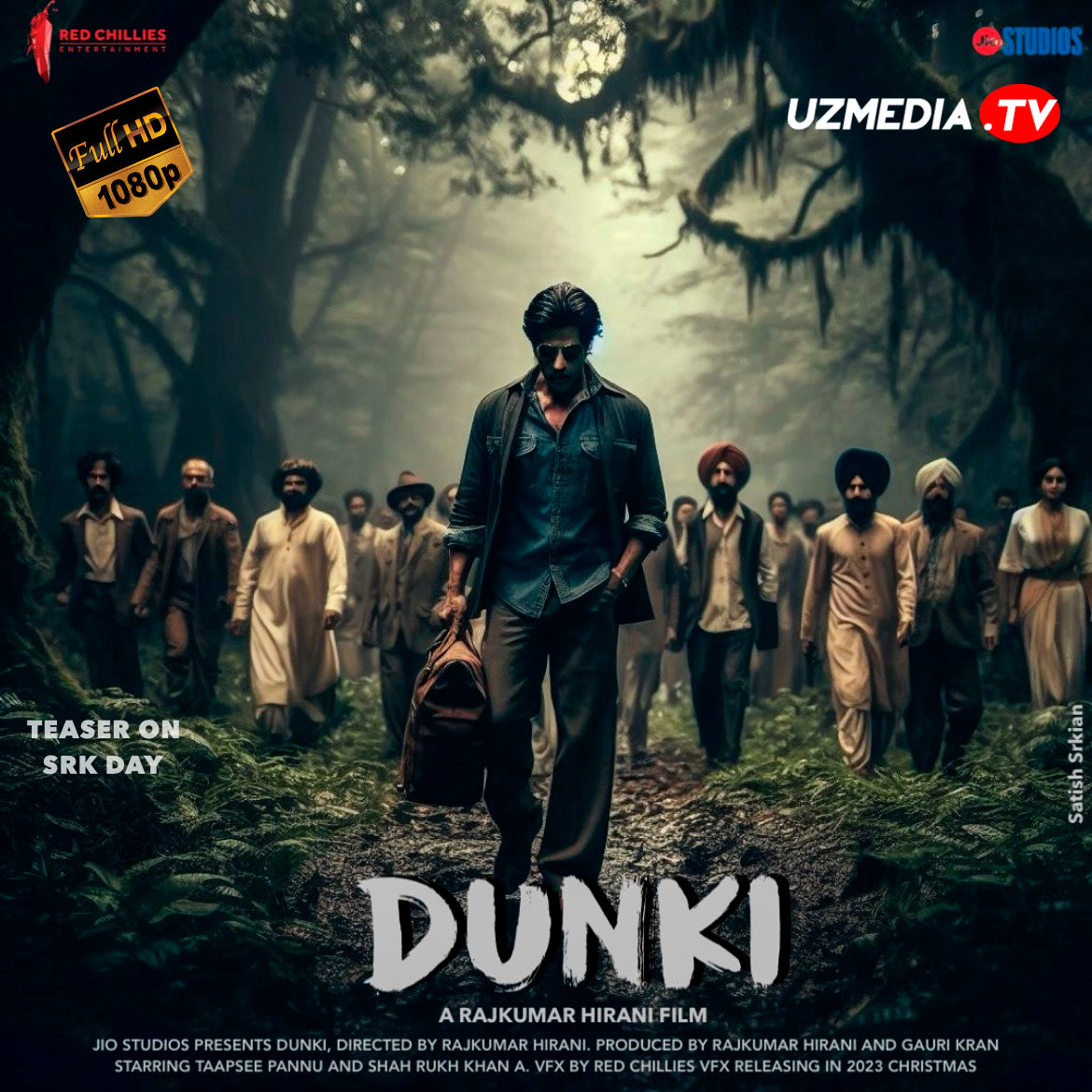 Dunki Hind kino Uzbek tilida O'zbekcha 2023 tarjima kino Full HD skachat