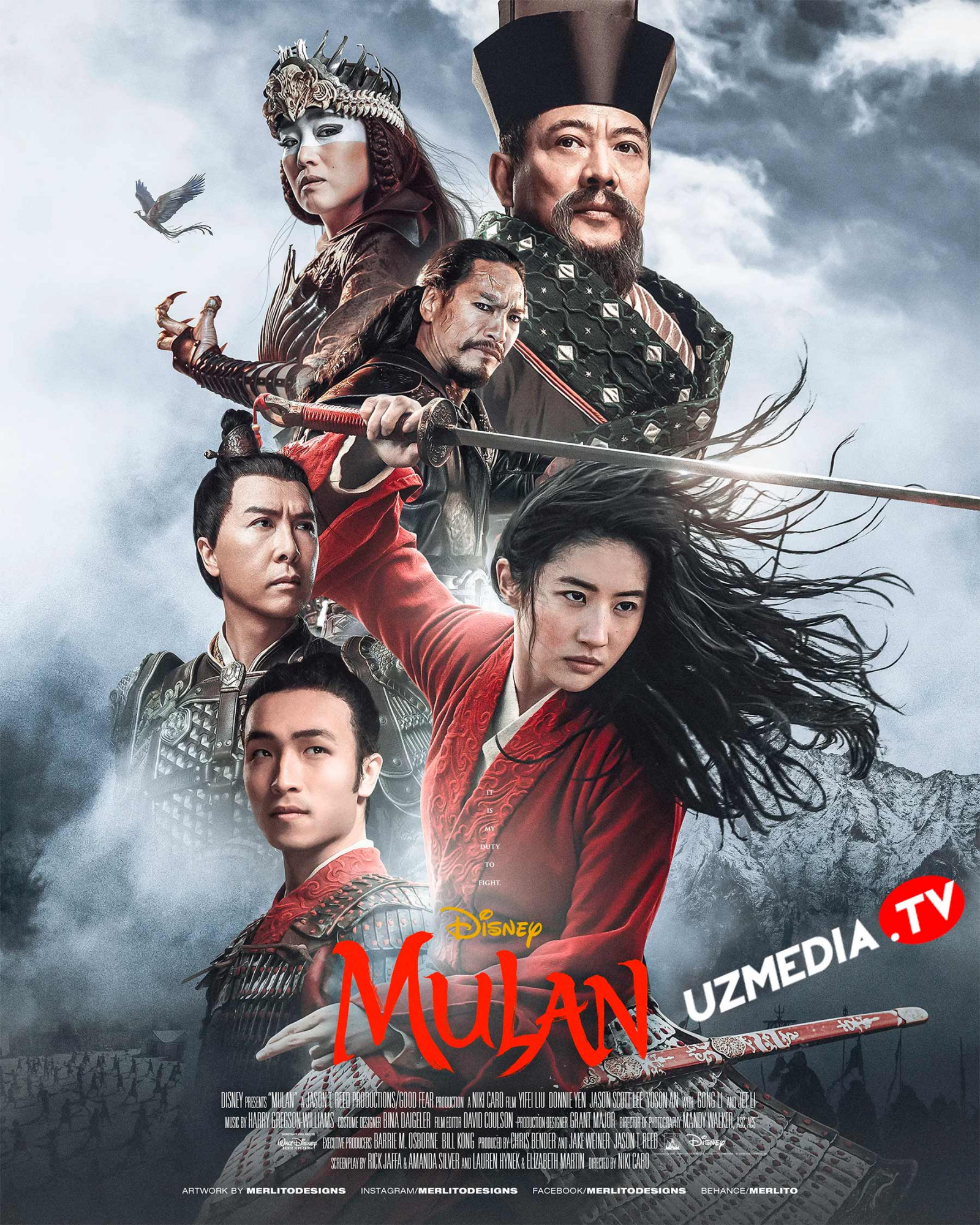 Mulan Premyera Xitoy filmi 2020 Uzbek tilida O'zbekcha tarjima kino Full HD tas-ix skachat