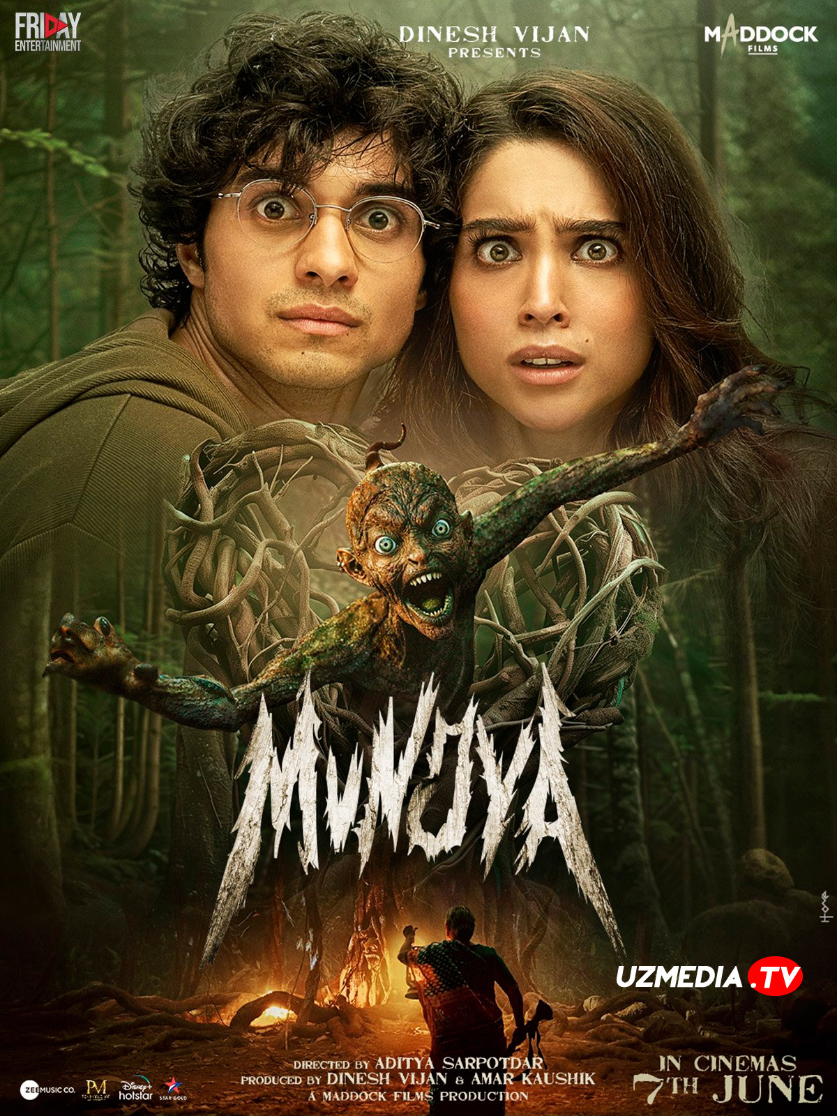 Munjya / Мунджья Hind kino Uzbek tilida O'zbekcha 2024 tarjima kino Full HD tas-ix skachat