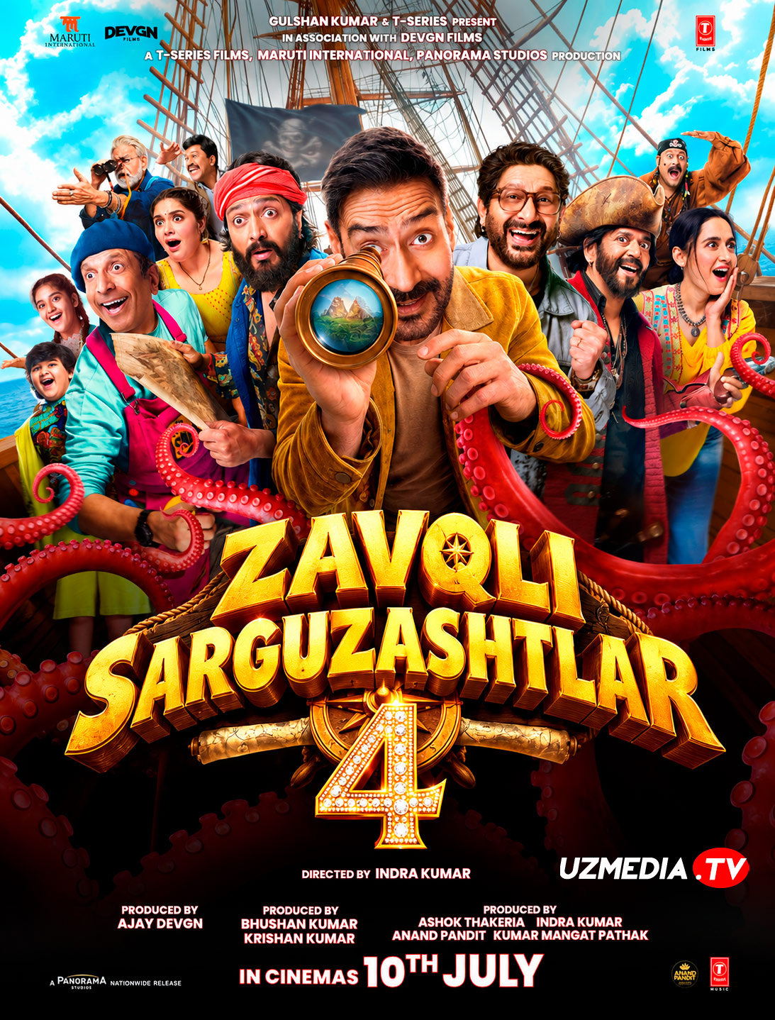 Zavqli sarguzashtlar 4 / Dhamaal 4 Premyera Hind kino Uzbek tilida O'zbekcha 2026 tarjima kino Full HD tas-ix skachat